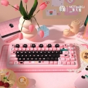 Little Black Cat 104+34 / 54 MDA Profile Keycap Set Cherry MX PBT Dye-subbed for Mechanical Gaming Keyboard